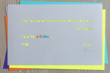 Load image into Gallery viewer, 'The Concept of Time is Intrinsically Incoherent' Mark Fell