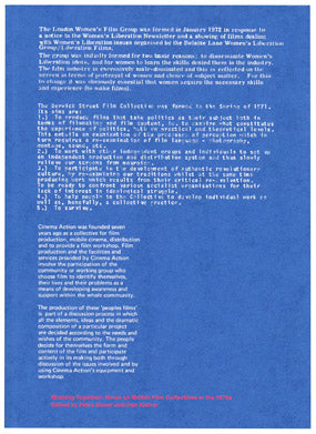 #47 Petra Bauer and Dan Kidner  ‘Working Together: Notes on British Film Collectives in the 1970’