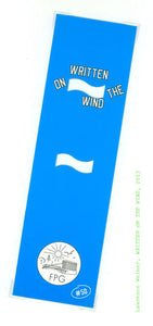 #50 Lawrence Weiner 'Written on the Wind' Bookmark